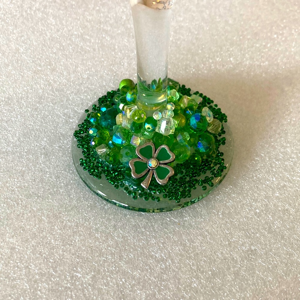 Wine Glass St Patrick’s Day ☘️ ☘️